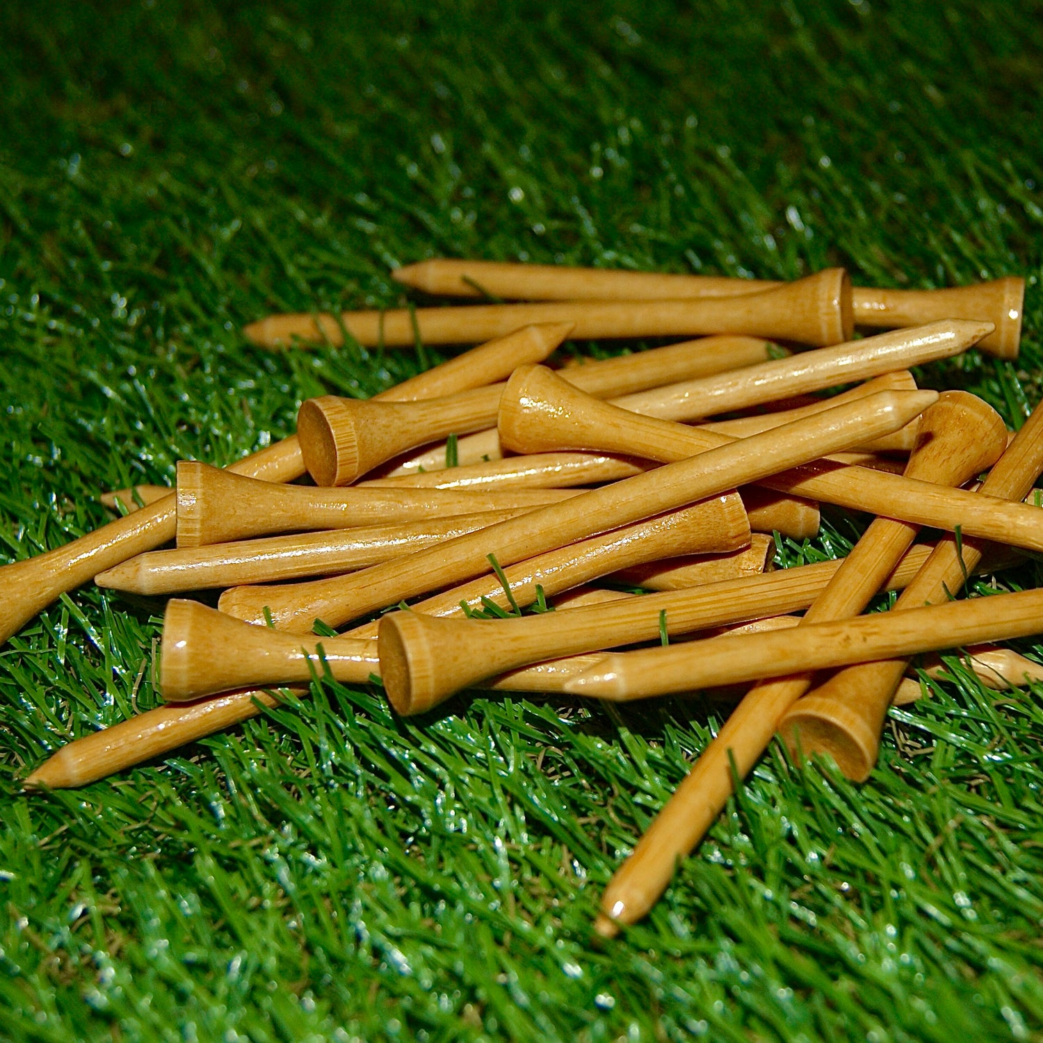 Long Golf Tees loose on grass