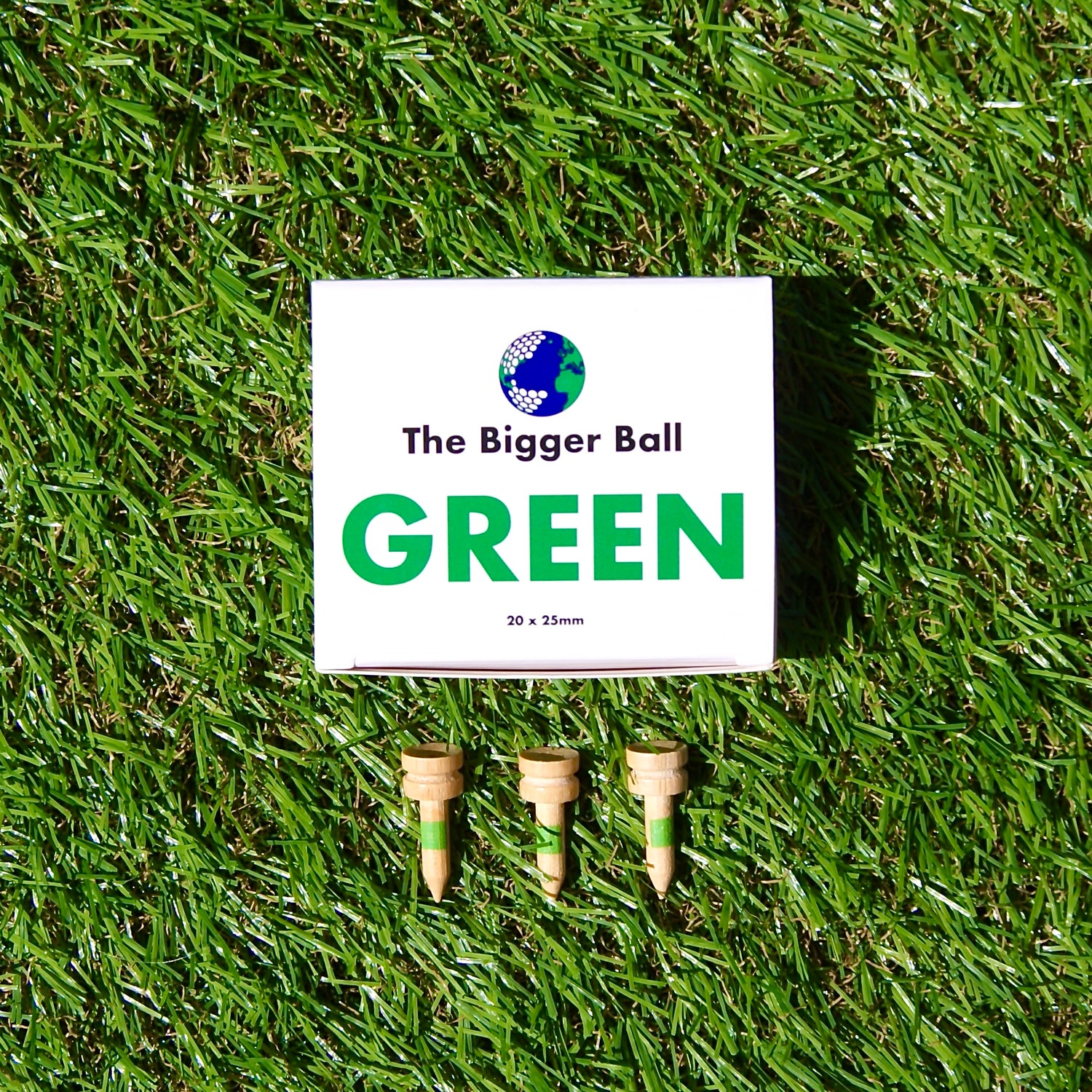 green golf tees bamboo