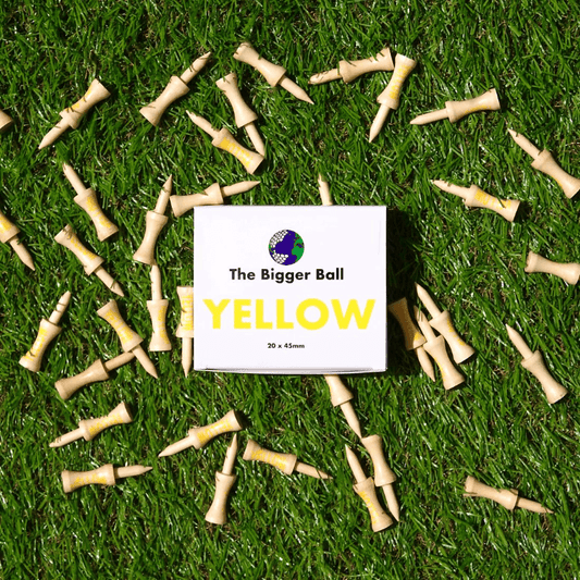 yellow cco Friendly, Sustainable bamboo Golf Tees
