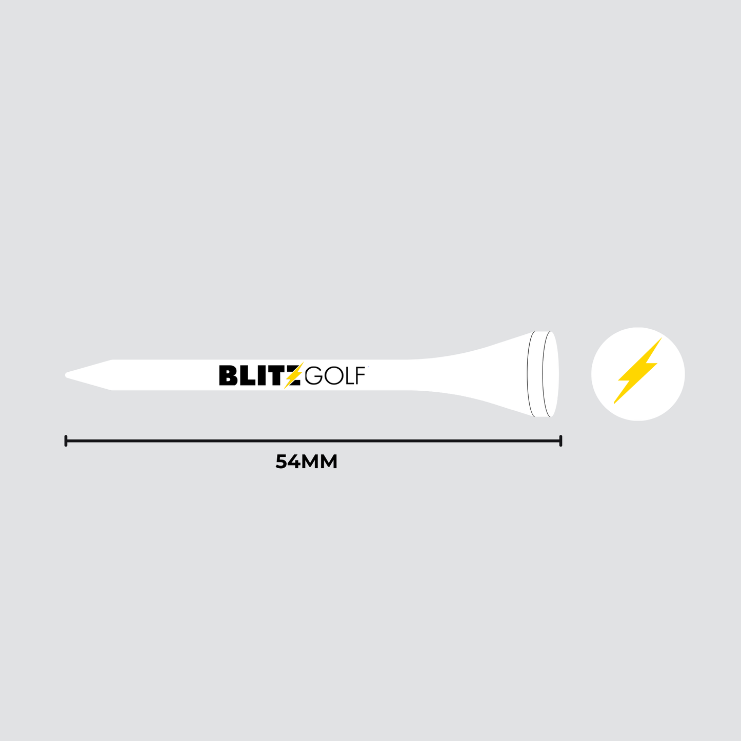 20 x 54mm Bamboo Golf Tees - Blitz Golf