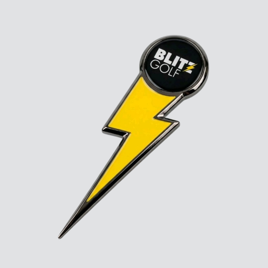 Metal Lightning Bolt Pitch Mark Repairer - Blitz Golf