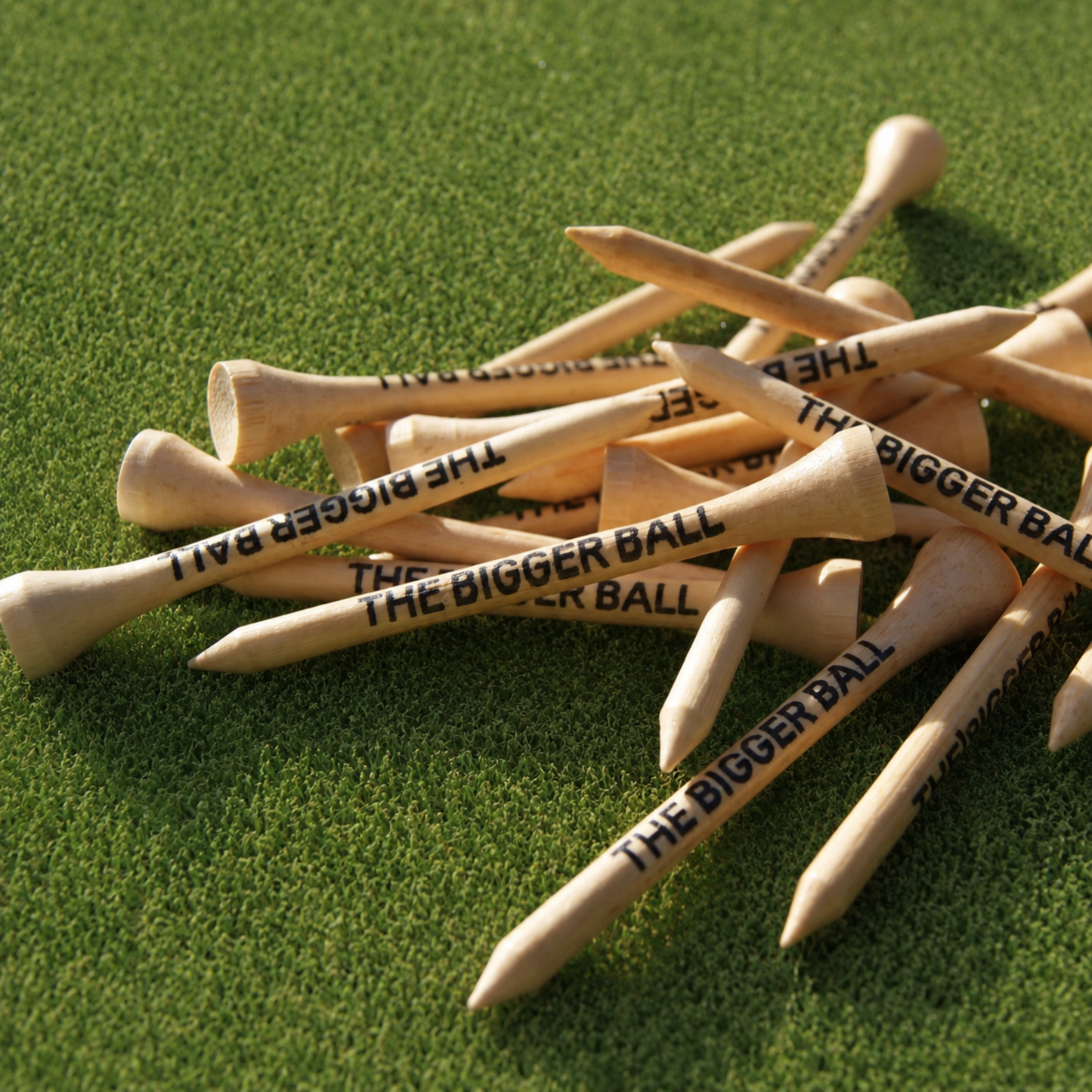 THE BIGGER BALL (70mm) Bamboo Golf Tees