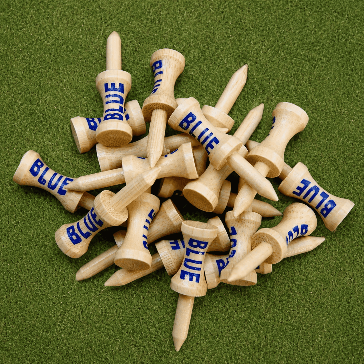 BLUE (39mm) Bamboo Castle Golf Tees