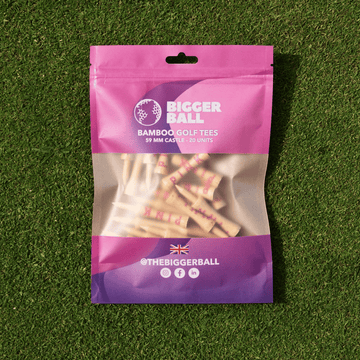 Bamboo PINK Castle Golf Tees 59mm