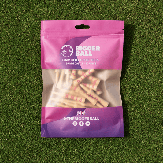 Bamboo PINK Castle Golf Tees 59mm