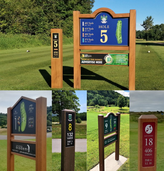 course signage banner