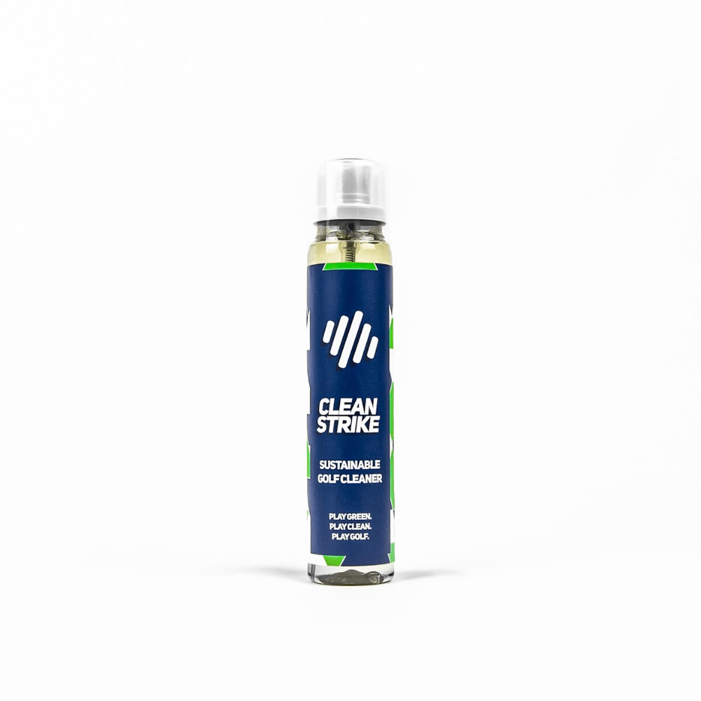 clean strike golf cleaning spray on white background