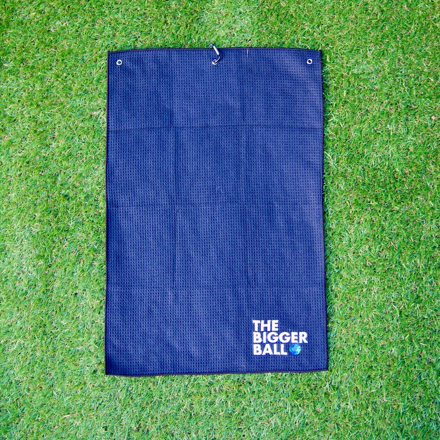 bamboo microfibre golf towel in blue