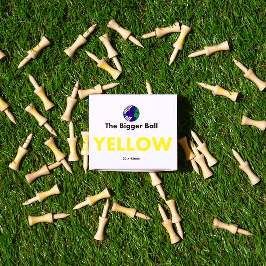 Yellow Bamboo castle golf tees