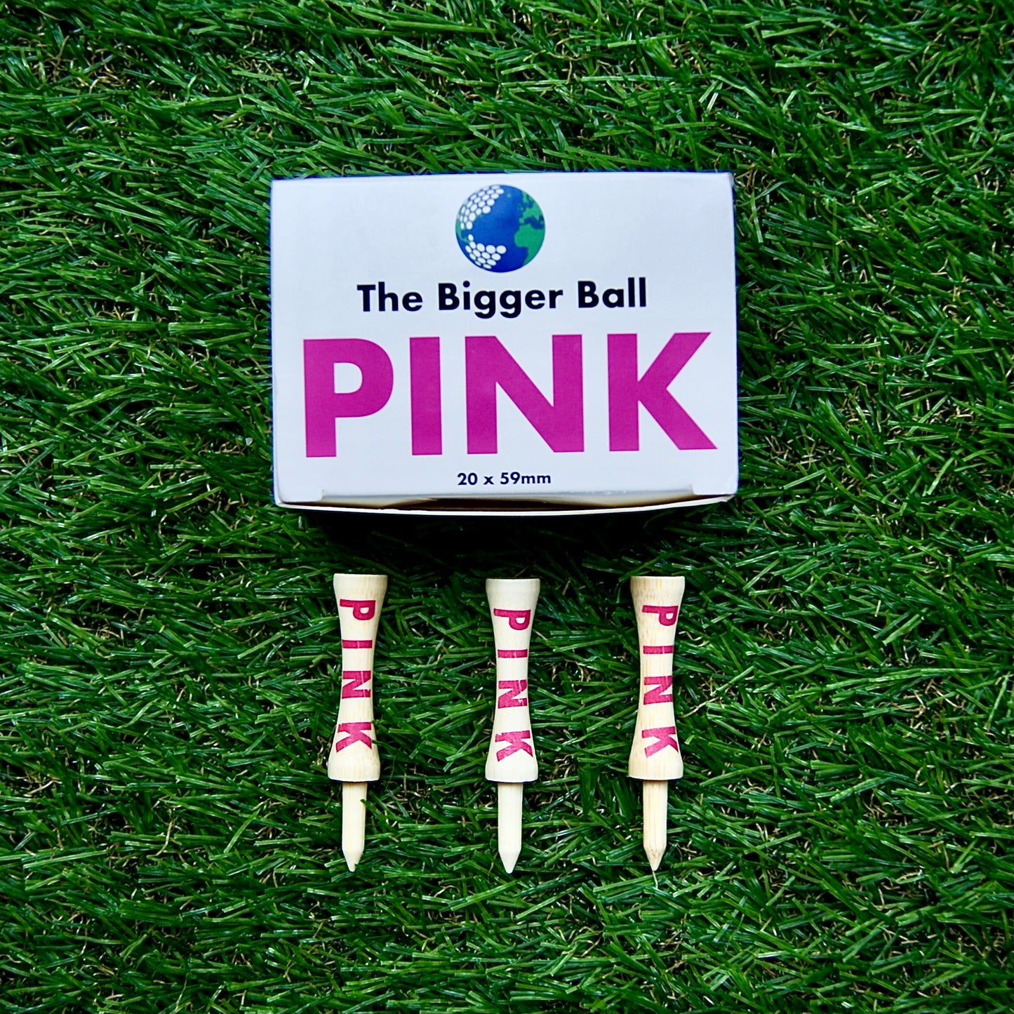 pink Bamboo golf tees