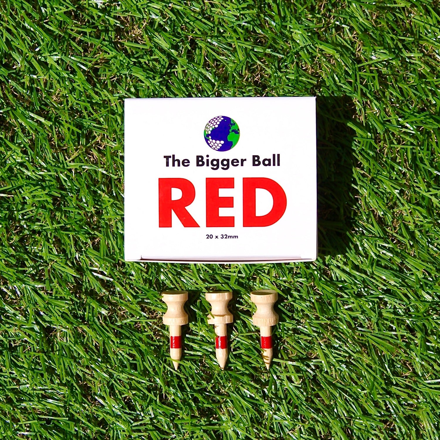 red bamboo golf tees